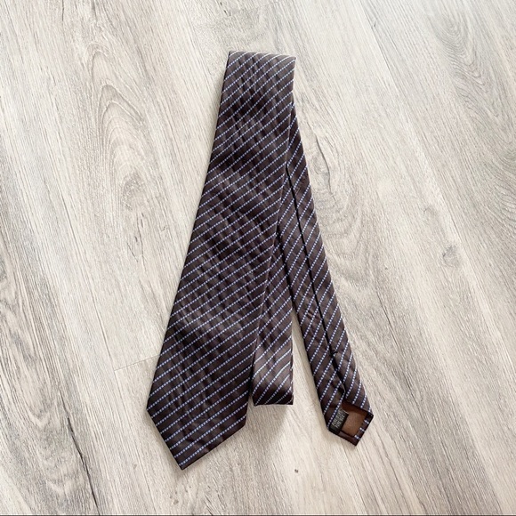 Mexx Black/Blue Striped Silk Men's Tie - Picture 2 of 4
